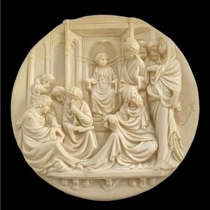 NIB VNTG La Nativita Studio Dante Di Volteradici Collectors Plate Ghiberti Doors